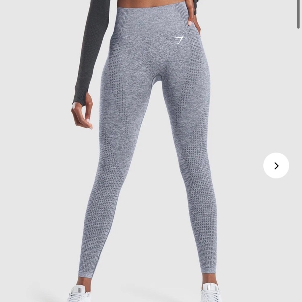 Gymshark Vital Seamless Leggings in Teal Marl